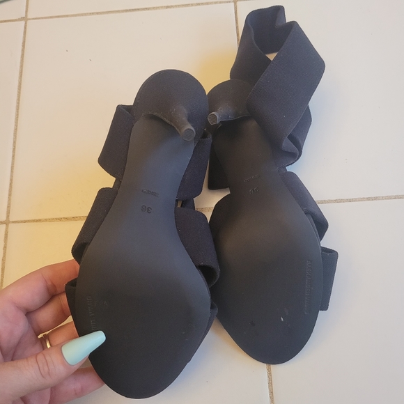 Alexander Wang black bandage wrap heels size 6 - Picture 8 of 13